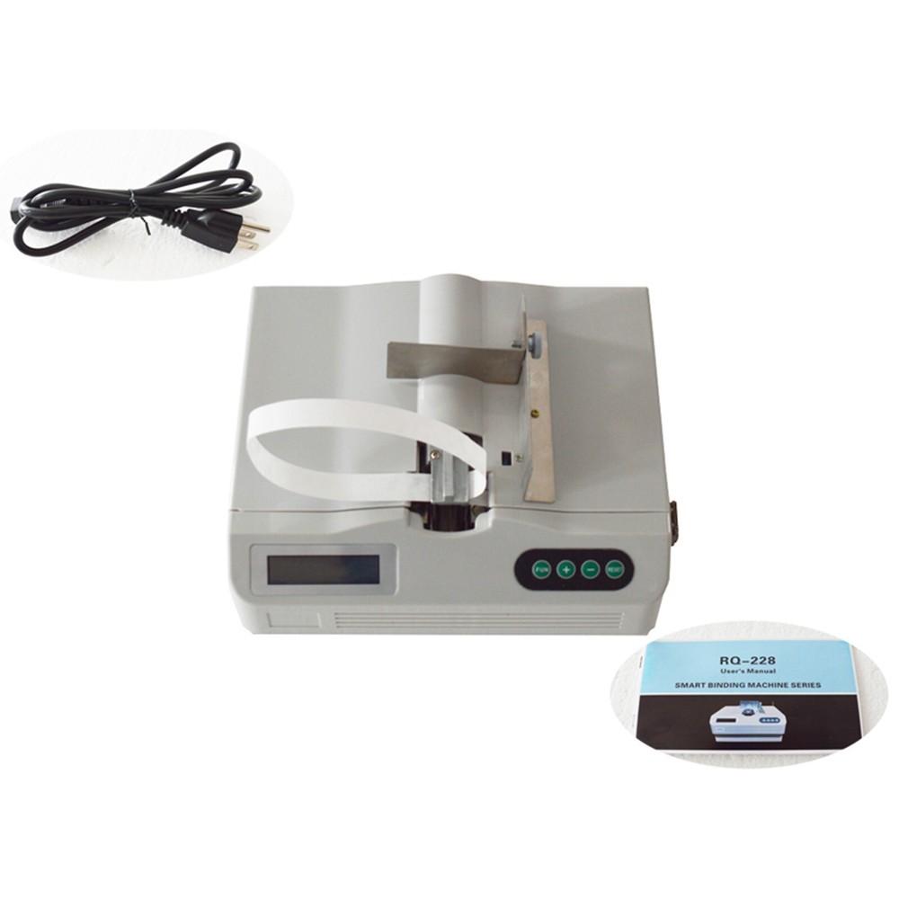 Automatic Banknote Baling Strapping Machine Cross Binding Bill Pack Tool 110V