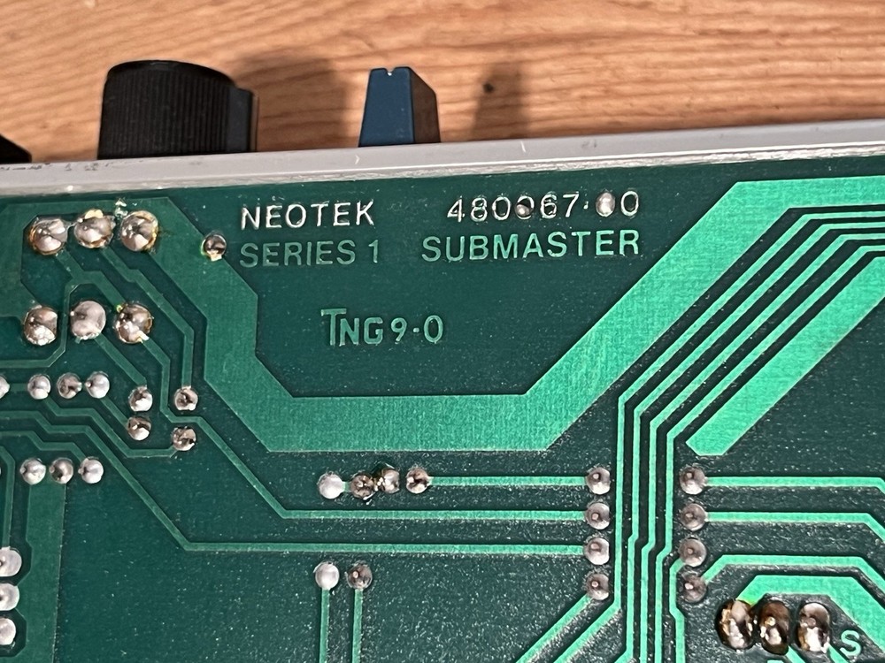 pair vintage 1982-83 Neotek Series I submaster fold-back console strips modules