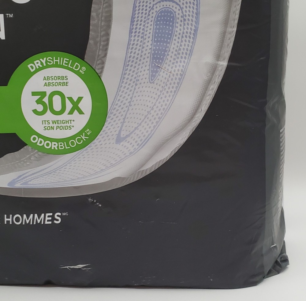 Depend Mens Guards 84ct Maximum Absorbency Bladder Control Pads Dry Odor Shield