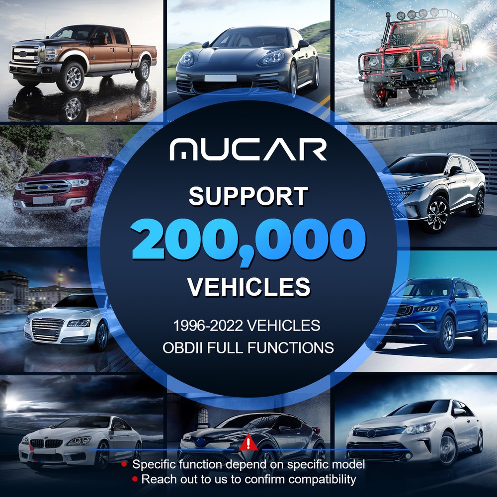 MUCAR Automotive OBD2 Scanner Car OBD Code Reader Engine Fault Diagnostic Tool