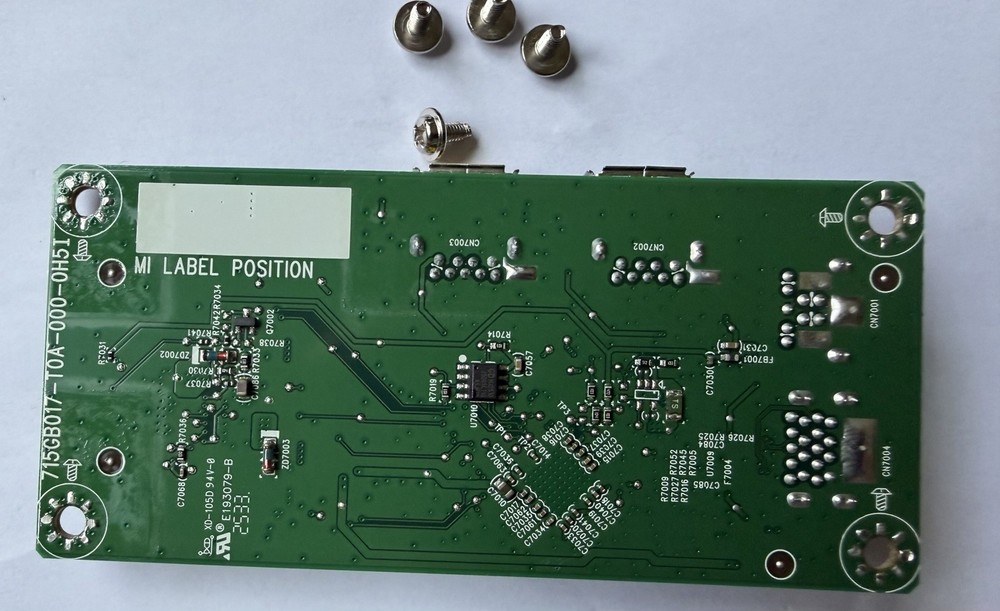 AOC Monito Model 27E2UA Circuits Boards