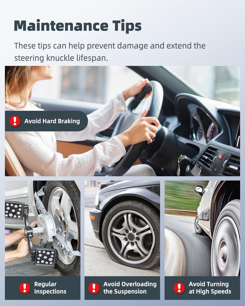 698149 Front Steering Knuckle Assembly Left Fit for 2005-2019 1PC