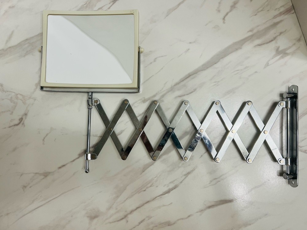 Vintage Extension Mirror Bathroom Vanity Makeup Mirror Reversible Magnifying