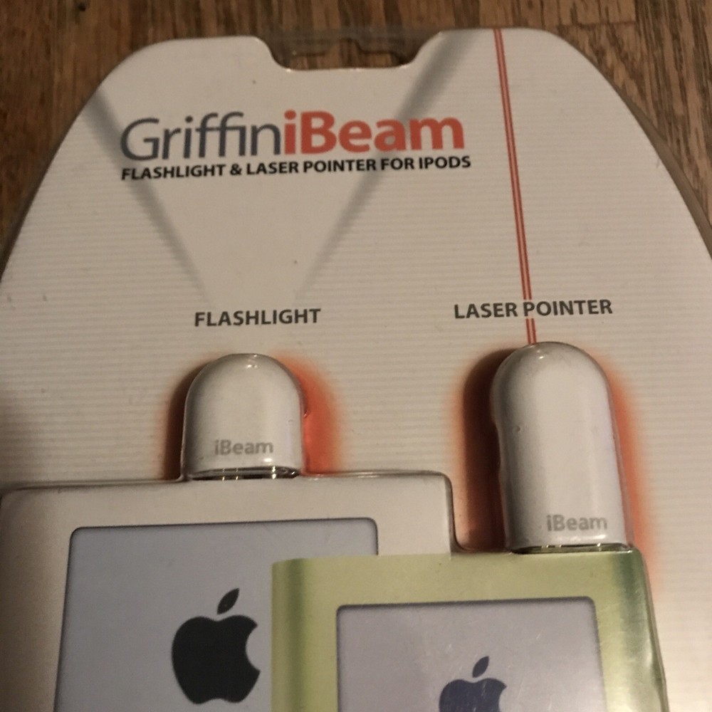 GriffiniBeam Flashlight & Laser Pointer for ipods NEW Sealed