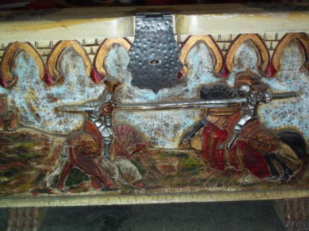 Antique Gothic Trunk Chest