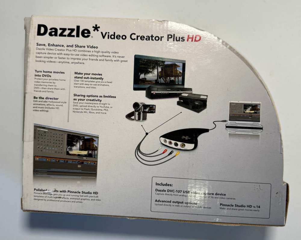 Dazzle Video Creator Plus HD Capture Device