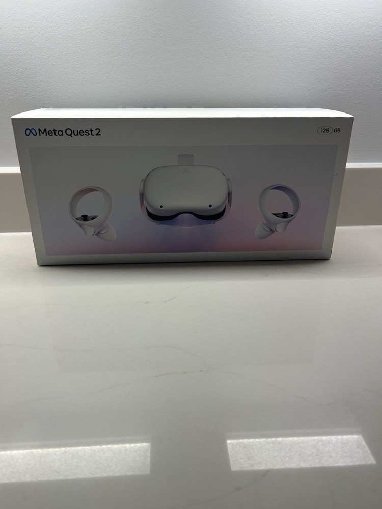 Meta Quest 2 Virtual Reality Headset and Controllers Fully Functional