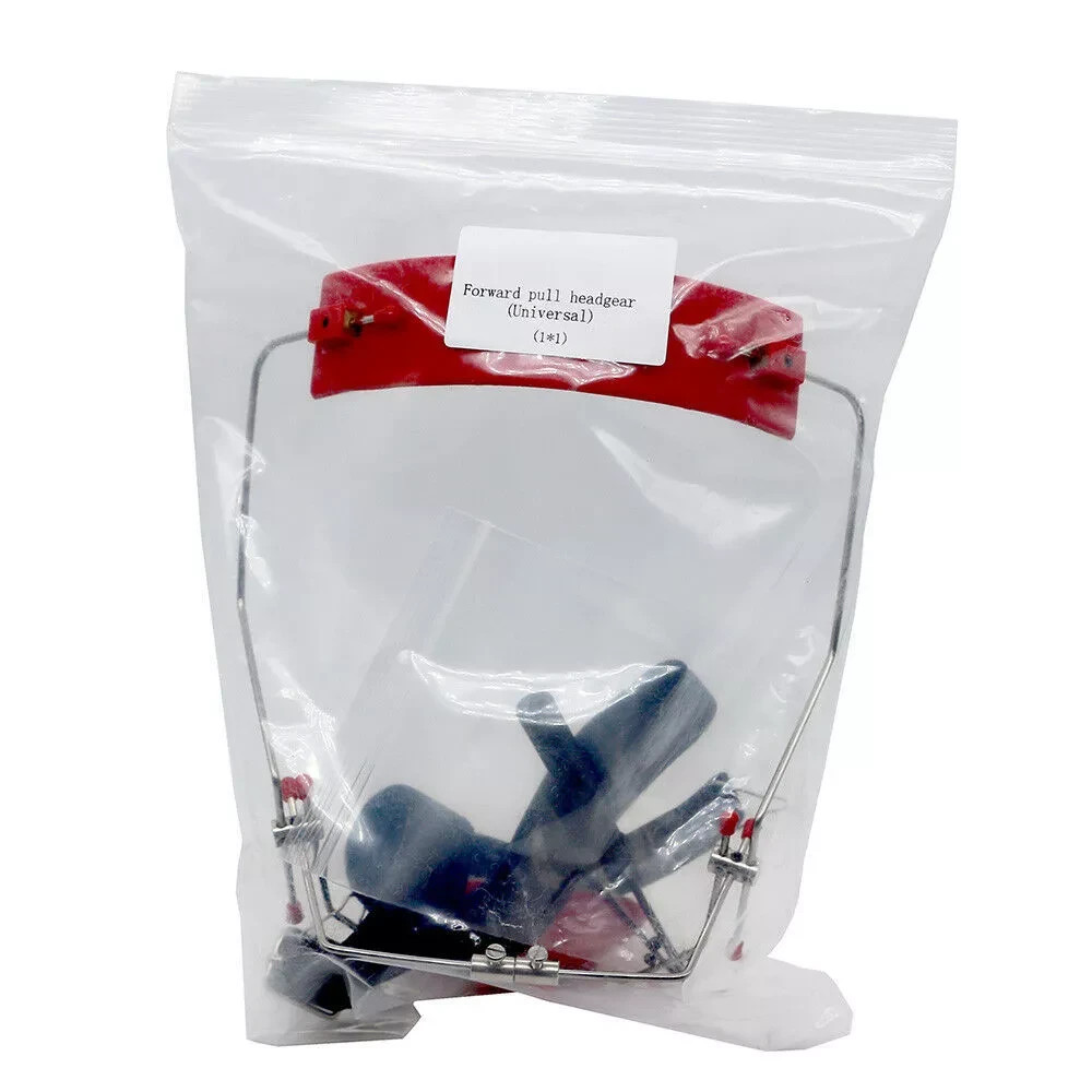 Dental Ortho Reverse Forward Pull Headgear Double Blue/Red Lever Multi Adjustabl