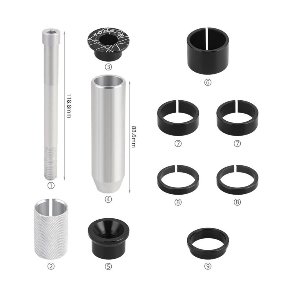 Bicycle Stem Riser, Bicycle Stem Height Adapter Bicycle Fork Stem silver