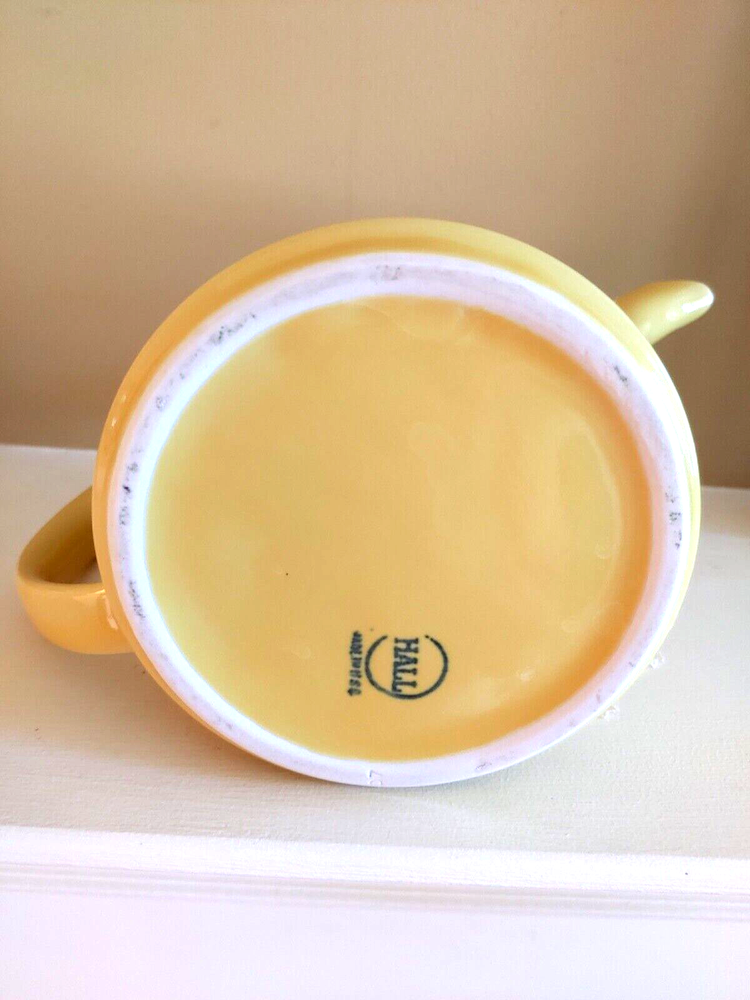 vintage HALL Teapot yellow