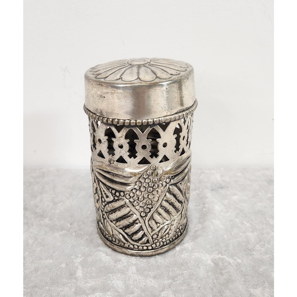Vintage Jij Design Silver-Plated Lacquered Decorative Shell Container