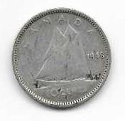 Canada 1946  10 cent  Dime Circulated