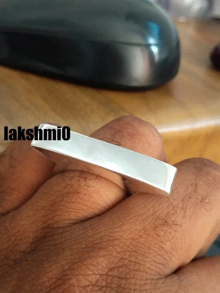925 Sterling Silver Ring Bar Ring Unusual Ring Chunky Silver Ring Modern Ring G