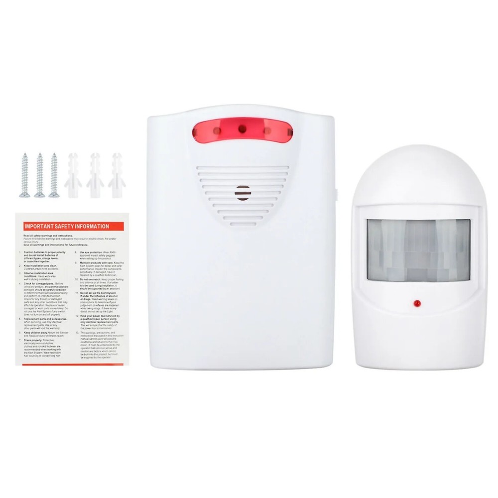 1pc Driveway Alarm Infrared Motion Sensor Home Garage Alert Security System
