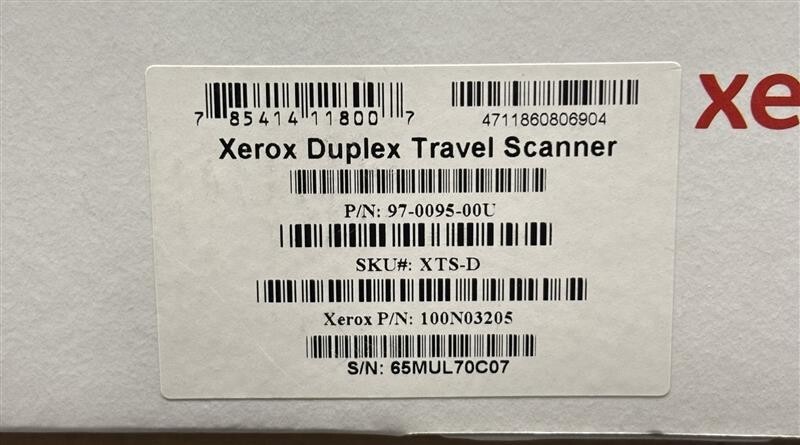Xerox Duplex Travel Scanner