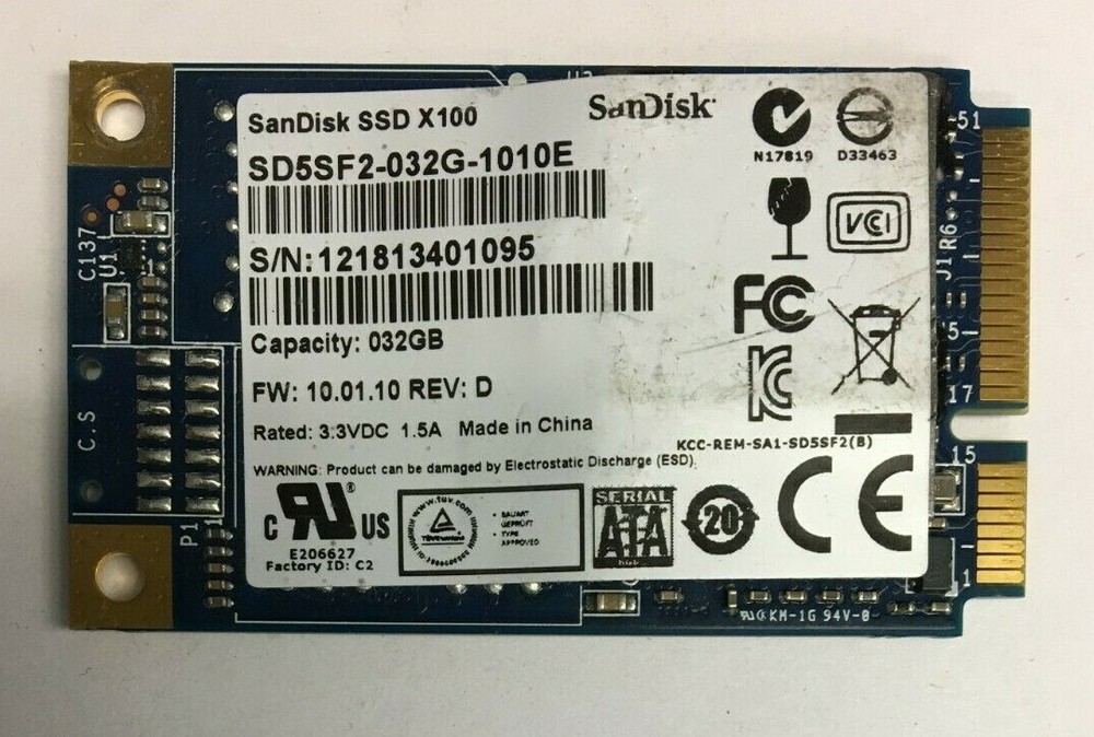 32GB mSATA SSD mixed brands