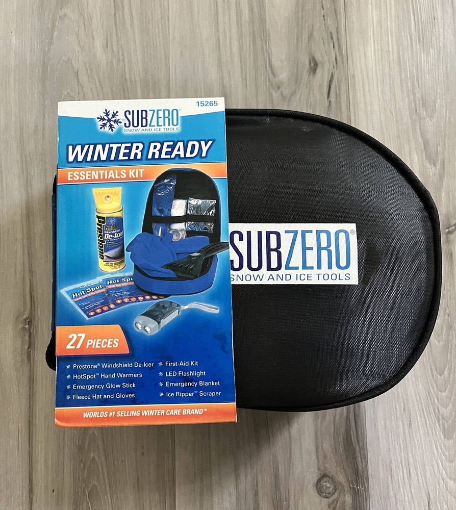 New Subzero Winter Ready Essentials Kit 27 Pieces