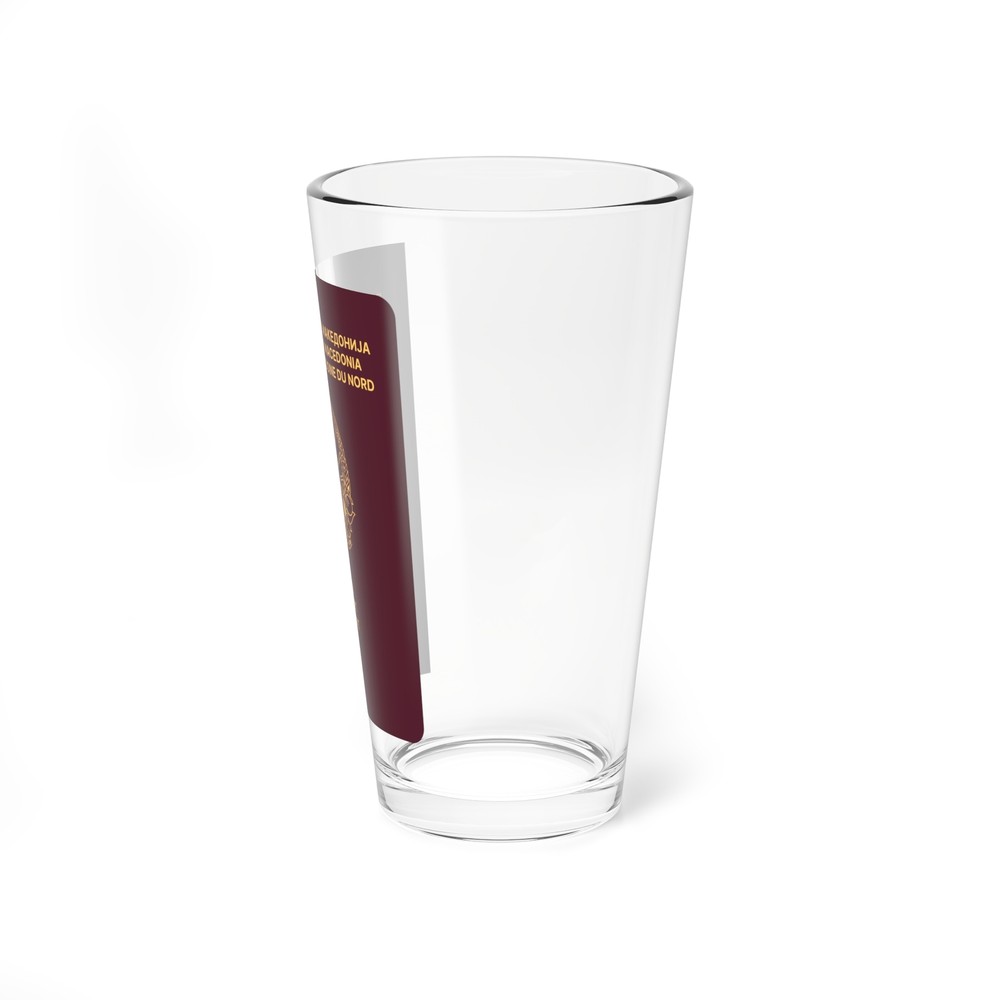 Macedonian Passport - Pint Glass 16oz