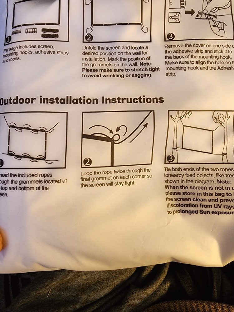 Indoor Outdoor Projector Screen