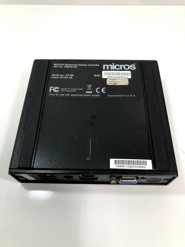 Micros DT166 Restaurant Display Controller w/o Power Supply