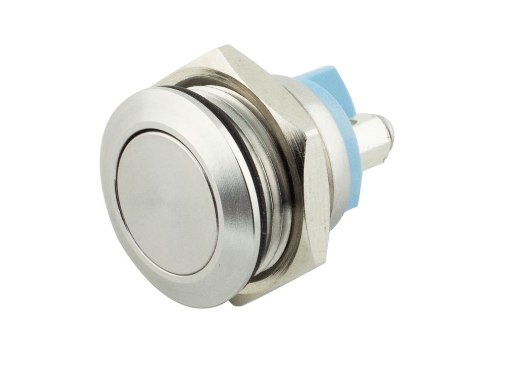 M16F ATI 16mm Anti-Vandal Momentary Stainless Steel Pushbutton Switch Screw Term