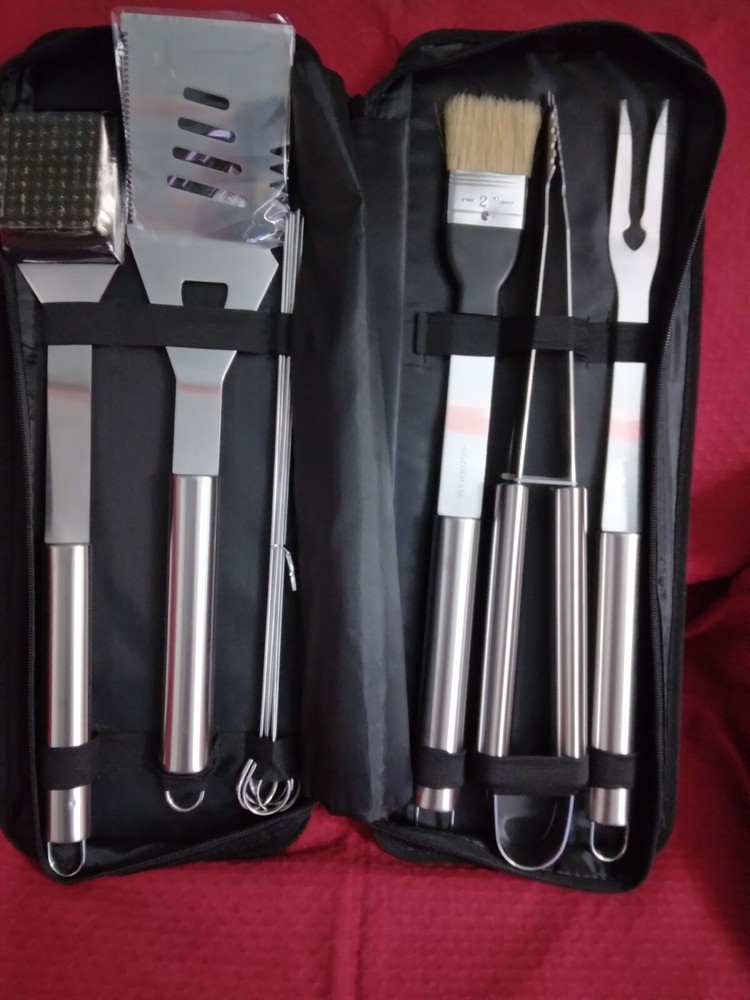BBQ Grilling Set Gorham Steel 11 Pieces First Quality