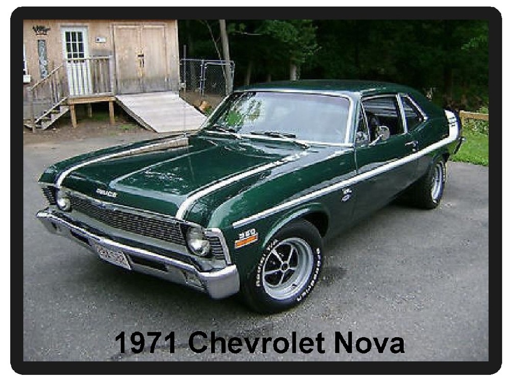 1971 Chevrolet Nova Refrigerator Magnet