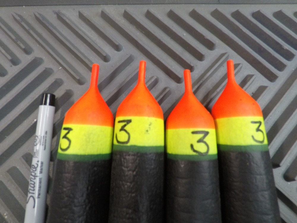 4- CATFISH slip floats made 3 oz.