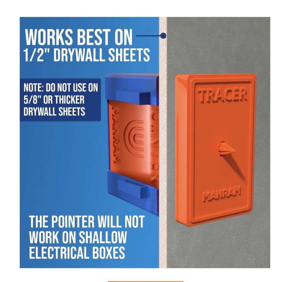 Drywall Electrical Outlet Marker With Tracer 5 Pack Pointer & 1 Tracer Sealed