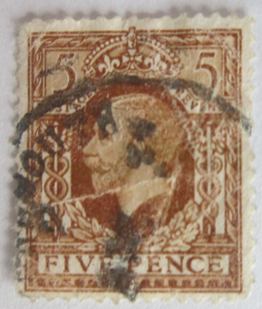 King George V 5d Brown