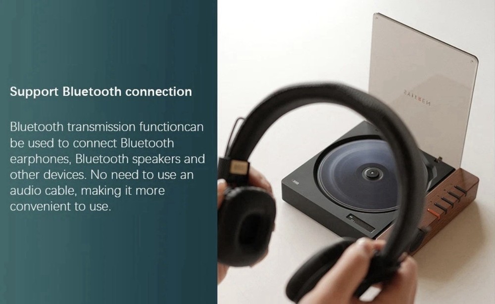 Syitren R300 Bluetooth CD Player White Desktop Stereo Remote AUX USB