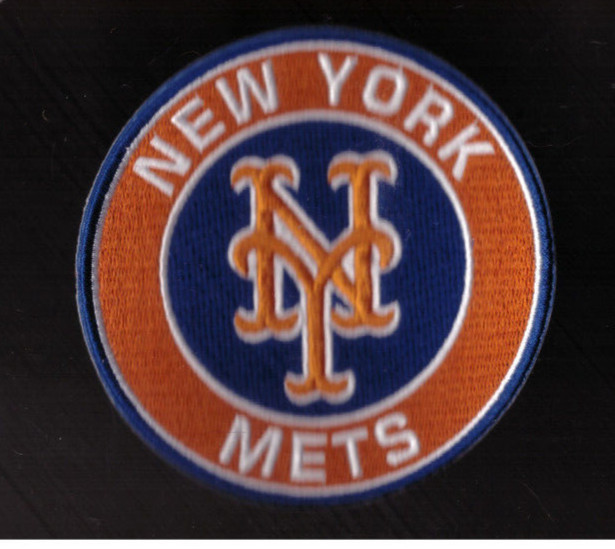 New 3 1/2" New York Mets Iron on Patch Free Ship