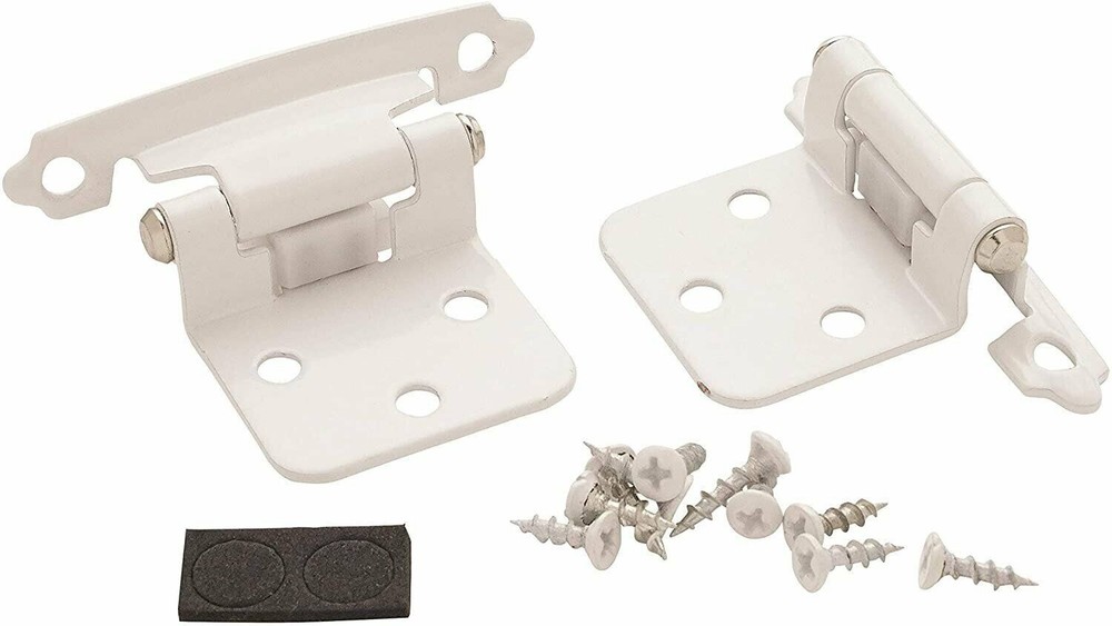 HINGES CABINET - 10 PACK Amerock DOOR Self Closing Variable Overlay White