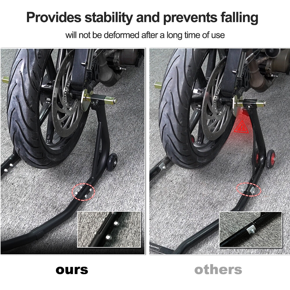 Front Wheel Raise Lift Support Stand Set Paddock Swingarm Fit For Universal