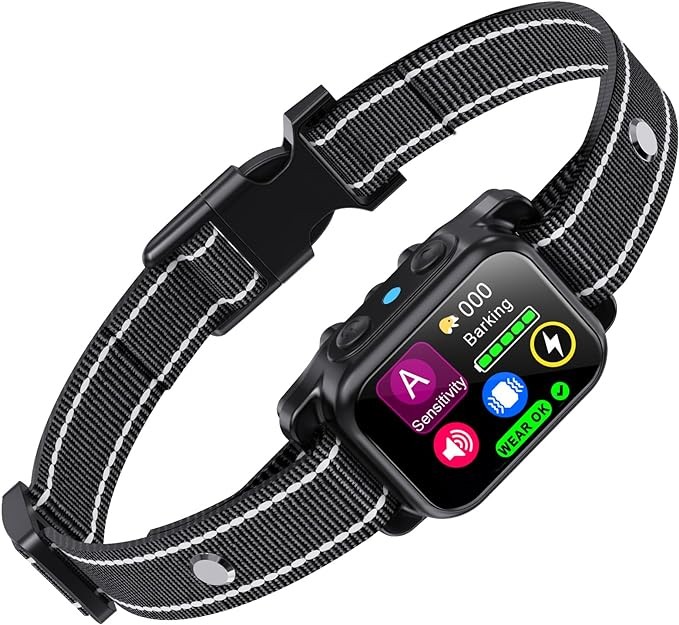 Aolulf Dog Bark Collar Next-Gen Physical Vibration Sensor ZC01 - Black