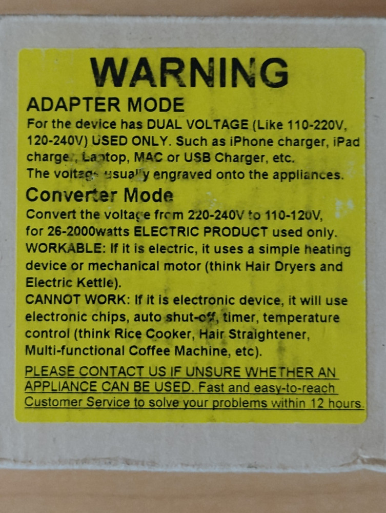 Travel Adapter & Converter 2000W