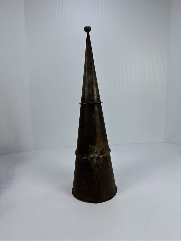 Antique Ale Muller Warmer Conical Sheet Iron Metal