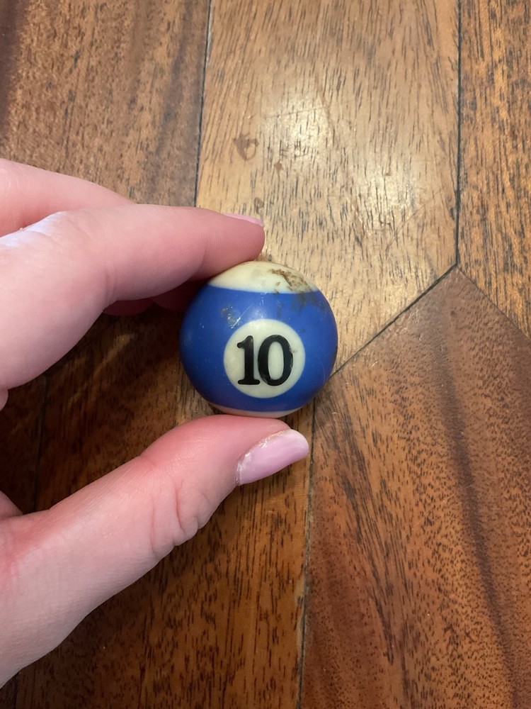 Vintage Number 10 Blue Billiard #40