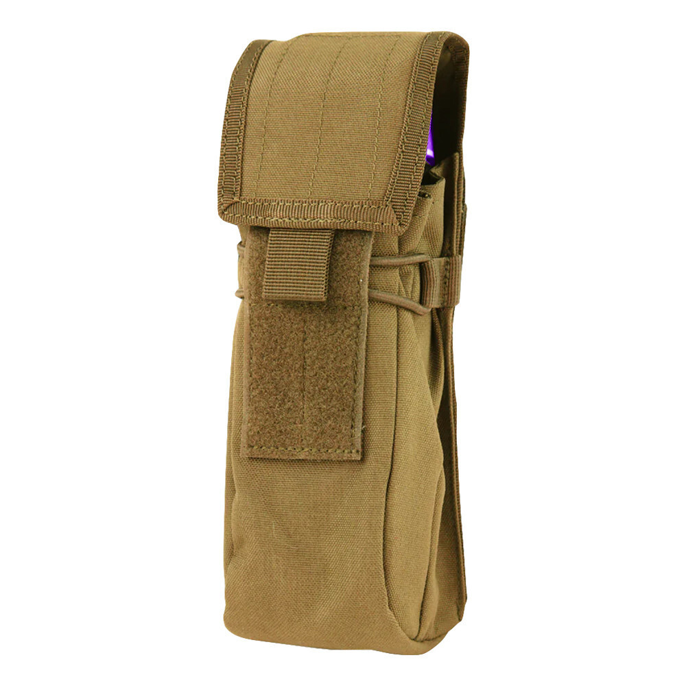 Tactical MOLLE Modular Hook and Loop Water Bottle Utility Pouch Coyote
