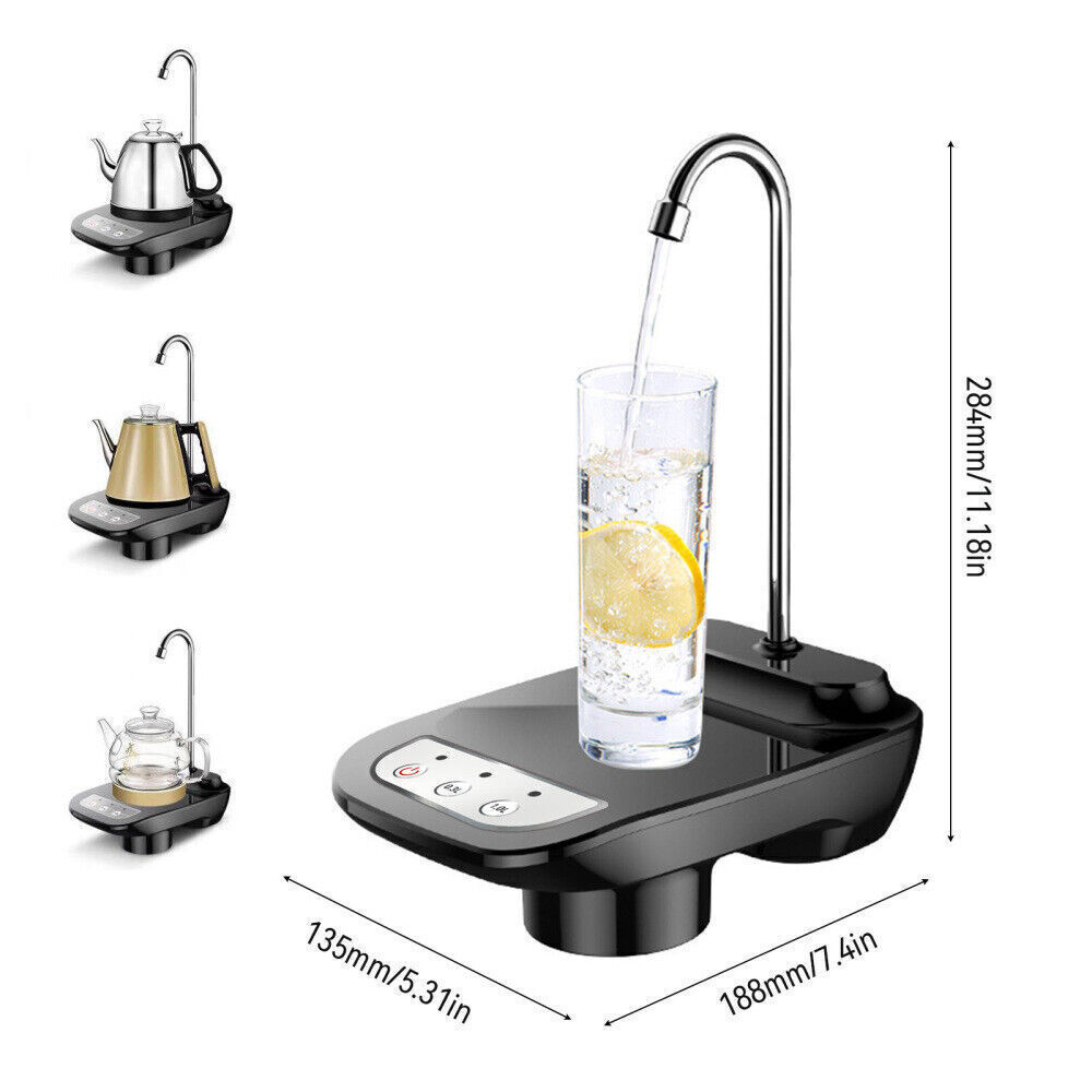 USB 5 Gallon Water Bottle Switch Pump Electric Automatic Universal Dispenser