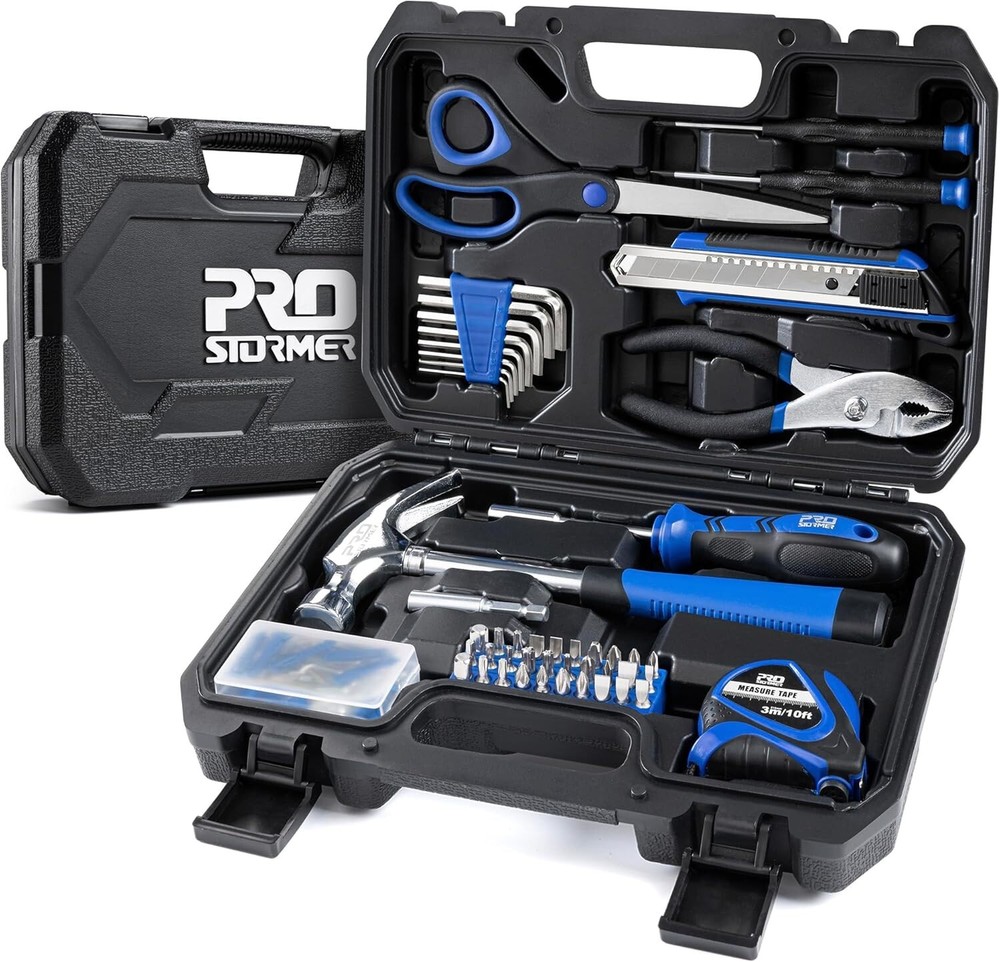 Prostormer 93-Piece Tool Kit, Basic Household Repair Tool Set with Toolbox