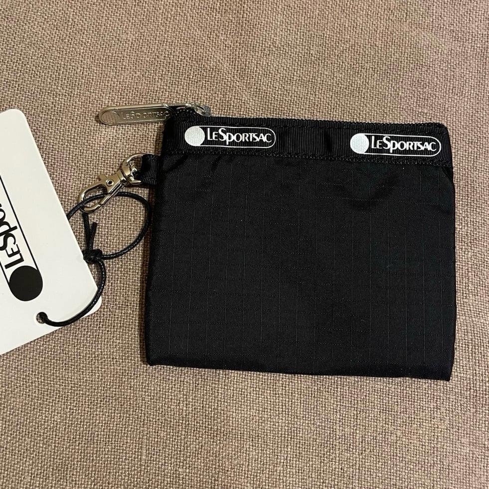 Lesportsac black keychain wallet NWT