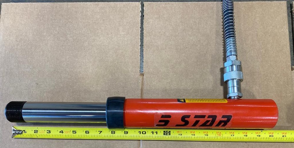 2 X 10 TON 6 INCH STROKE HYDRAULIC RAM AUTO BODY FRAME MACHINE & PULLING POSTS