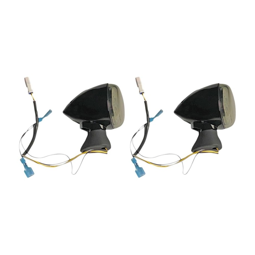 Custom Dynamics Blk ProBeam Dynamic Ringz Front LED Turn Signal - PB-SCOUT-AW-BS