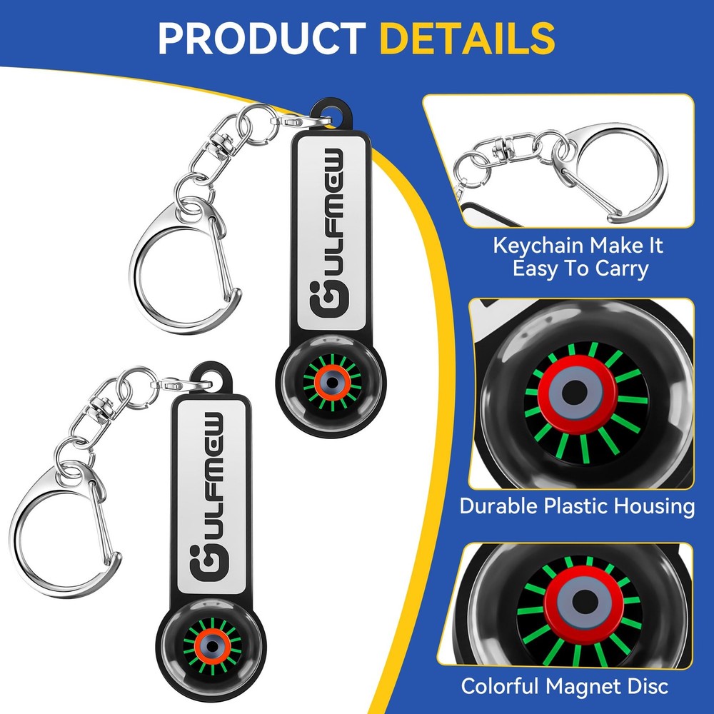 Solenoid Tester 2 Pack Black with Rotation Tester AC Detector Detects AC Fields