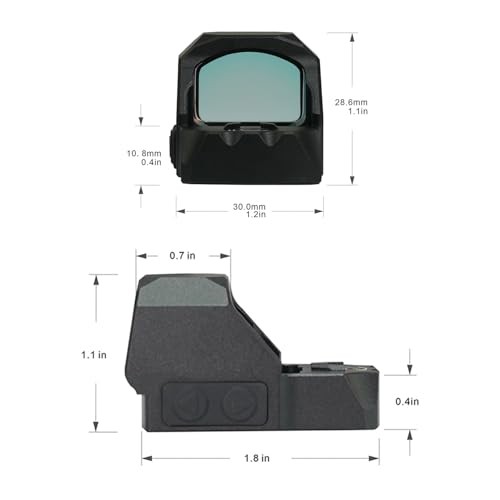 Dynamis Micro Reflex Sight, Red Dot Sight with 3-Point Reticle, Compatible