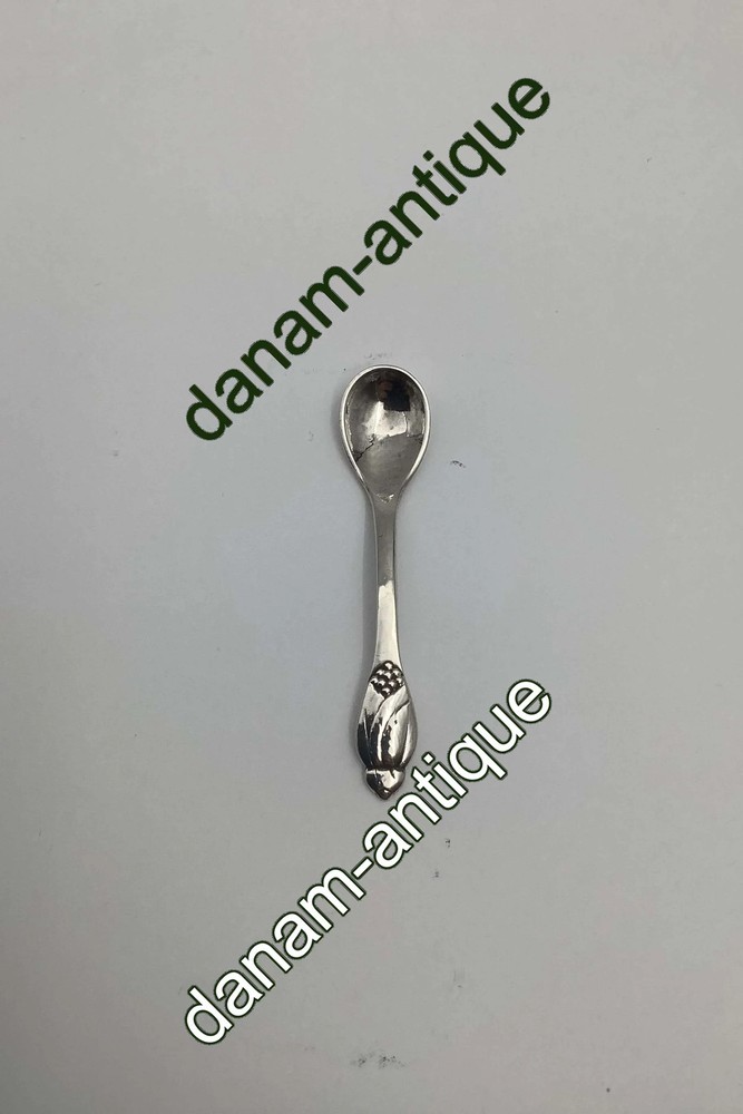 Evald Nielsen Silver Salt Spoon No 6