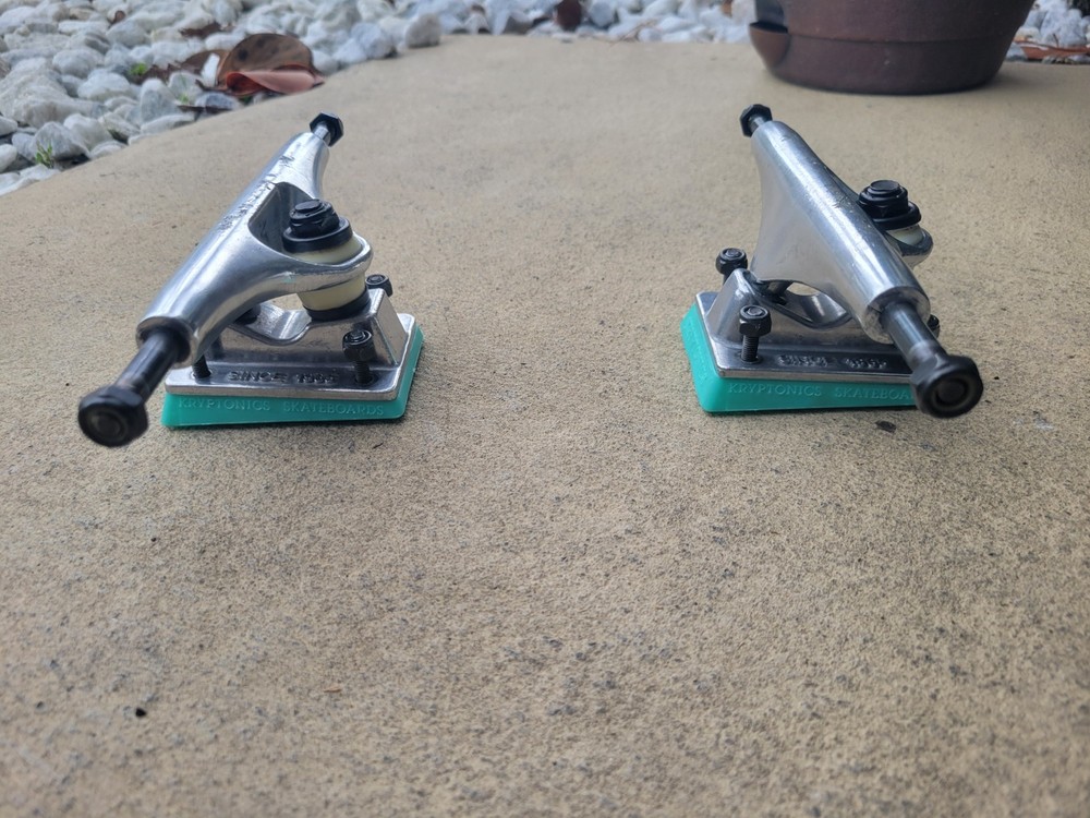 Kryptonics Skateboard 149mm Trucks with Hardware and Riser Pads