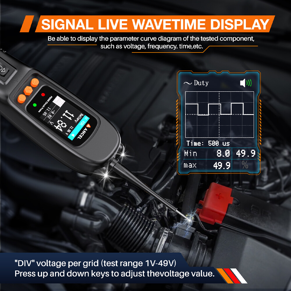 Ancel PB500 12V&24V PowerScan Circuit Electrical Power Tester Scanner Tool