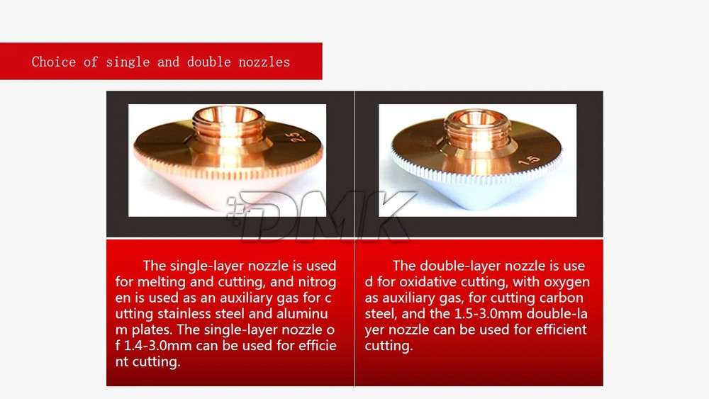 DNE Laser Cutting Nozzle D17 Single Double Layer Nozzle For Laser Cutting Head
